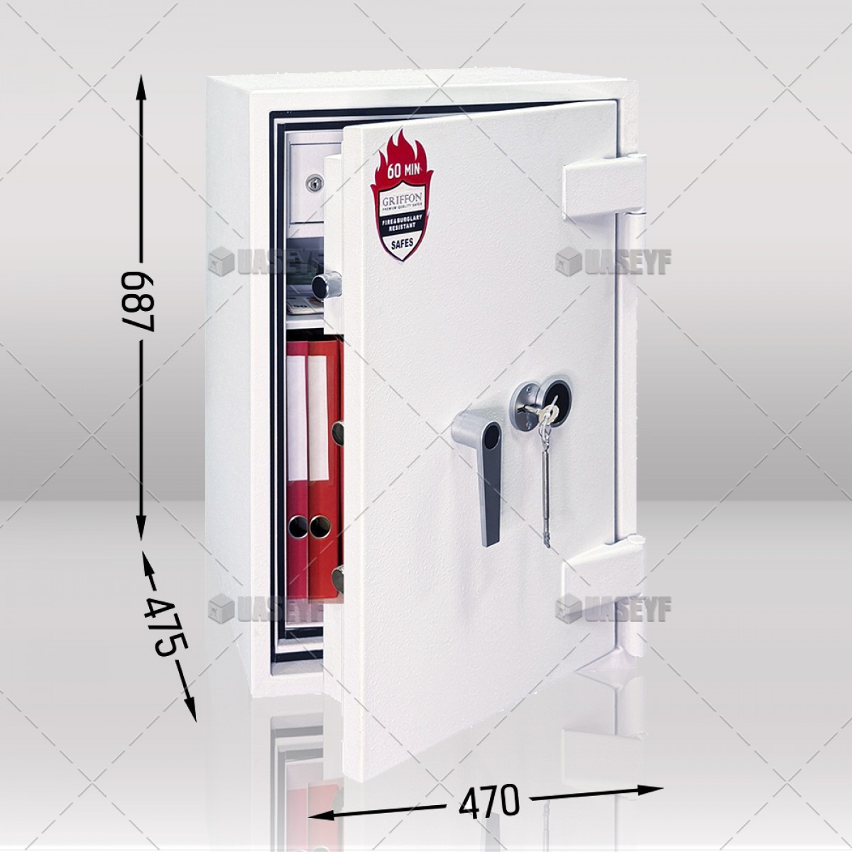 Вогнестійкий сейф FRS.70.K WHITE